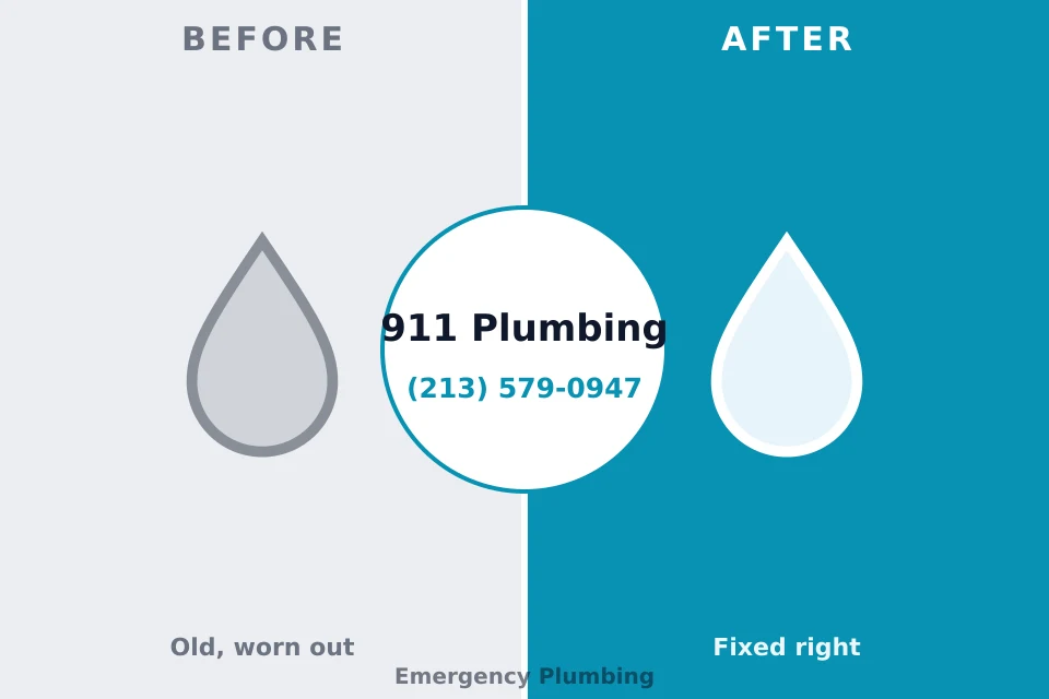 Before and after: plumbing company Ocean City, MD